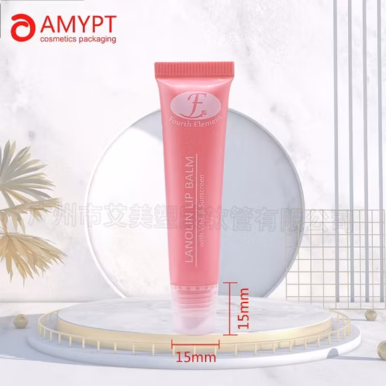 Kundenspezifische leere Heißpräge-Kosmetik-Quetschröhrchen aus Kunststoff für Lipgloss-Pakete